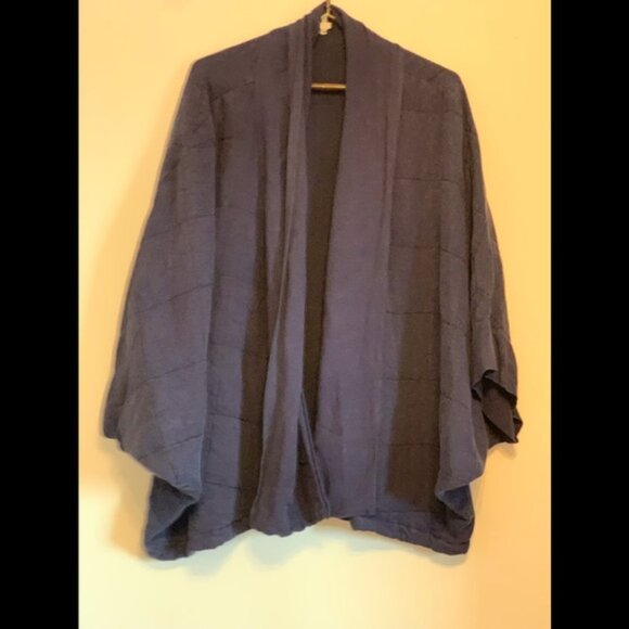Anthropologie Saturday Sunday Quilted Kimono Navy - Picture 2 of 4